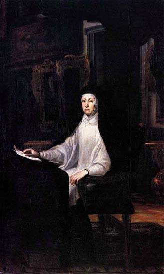 Juan Martin Cabezalero Portrait of Queen Mariana de Austria oil painting picture